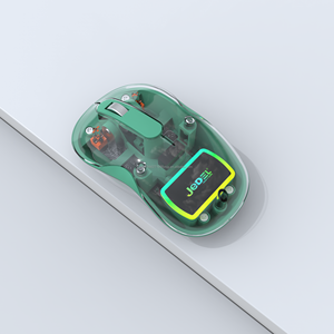 2-In-1 Loại C USB Có Thể Sạc Lại Không Dây Bt Chuột Mini Văn Phòng Chuột Với LED Backlit Logo Chiếu Sáng Từ Trường Hợp Trong Suốt - Product Image 3