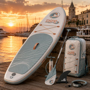 Planche de SUP écologique et portable idéale pour les visites à la plage, les excursions sur le lac et les loisirs aquatiques décontractés avec vos amis - Product Image 4