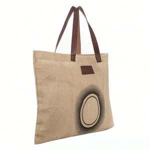 Sac de plage en jute exquis, sac à main pour femme, sac de shopping, sac de voyage, sac de rangement pour les nécessités quotidiennes - Product Image 4