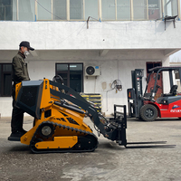 Chargeuse compacte sur chenilles CE EPA Derette DRT450, mini-chargeuse sur chenilles, ODM OEM, chargeuse frontale chinoise à conducteur assis