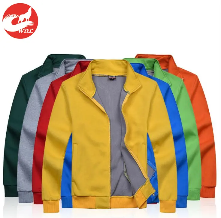 Custom Logo Men's Jackets Hooded Coats Casual Zipper Sweatshirts Male Tracksuit Jacket Mens Full Zip Up Hoodie