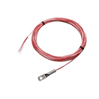 Sensor de Temperatura PT100 con Conector de Anillo, de -50 a 200°C, Clase B, Cable Blindado de Tres Núcleos para Motor Eléctrico, HVAC, Industrial, OEM