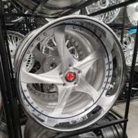 Jantes forgées SJ 2 pièces à déport profond 18 20 22 26 pouces 5x112 pour Chevrolet Camaro Corvette