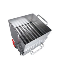 Séparateur magnétique à grille permanente haute capacité, tiroir magnétique facile à nettoyer, séparateur magnétique à flux pour usage industriel, poudre de sucre, aliments