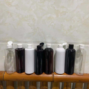 Hengjian 300ml màu xám hổ phách màu đen trắng rỗng nhựa PET chai dầu gội đầu với Flip cap Top cho chăm sóc tóc có điều kiện bao bì - Product Image 2