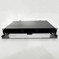 Distributor Rak Optik 1U Serbaguna dengan Panel Patch Serat Optik Slot LGX Modular