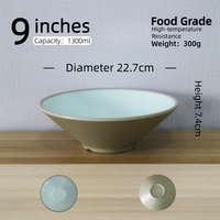 9 Zoll A5 Melamin Moderne Minimalistische Zweifarbige Eimerförmige Kommerzielle Nudelschüssel für Scharfe Hot Pot Ramen Nudelshops