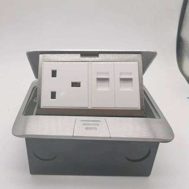 High Standard Pop up Floor Mounted Ground16A rj45  Socket Electrical Retractable Power Ground Sockets Outlet Box