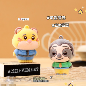 Portachiavi in peluche Judy Nick della serie Cartoon ZOO, ciondolo per lavagna da disegno, portachiavi in peluche - Product Image 2