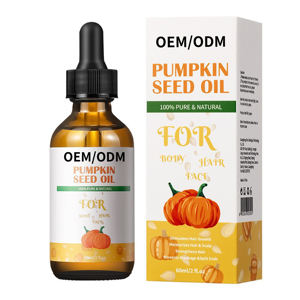 Kürbiskernöl 60ml für geschädigte, trockene Haut, glättend, feuchtigkeitsspendend, reparierend, organisch, vegan, stärkendes Serum, pflanzliche Wurzelstraffung - Product Image 2