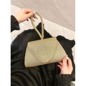 Borsa da sera da donna, pochette con manico superiore glitterato per feste, balli e matrimoni - Product Image 3