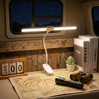 Lámpara de Escritorio LED de 4000 mAh con Clip USB C, Luz Dual con 3 Modos de Color y Atenuación Gradual para Comercio Minorista y Distribuidores