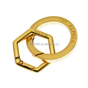 Mousqueton Porte-Clés en Acier Inoxydable Robuste avec <span class=keywords><strong>Logo</strong></span> de Forme Personnalisée, Fermoir à Ressort, Gravure Laser du Nom de Marque - Product Image 2