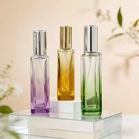 Flacon de parfum carré vide en verre DongFang Glass TXZ-730 10ml 15ml 20ml avec pompe pulvérisatrice, diffuseur à bâtonnets, anti-fuite, sérigraphié