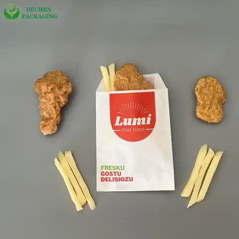 Пончики, бумажные мешки, крафт, жареные куриные мешки, бумажные мешки, с вашим собственным логотипом.