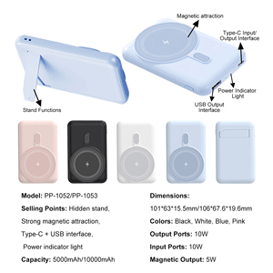 Power Bank Magnetico all'Ingrosso 5000mAh Ricarica Rapida per <span class=keywords><strong>iPhone</strong></span> Caricatore Wireless Sottile e Leggero Facile da Trasportare - Product Image 2