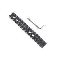 Base de Accesorios Universal Extendida de 13 Ranuras y 21 mm, Fabricada con Precisión en Aleación de Aluminio CNC, para Configuraciones de Caza con Múltiples Accesorios