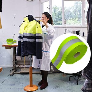 Bạc băng phản quang dải cao khả năng hiển thị an toàn Ribbon cho may Huỳnh Quang Cảnh Báo vải Webbing cho các trường học - Product Image 4
