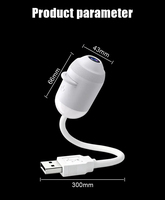 Projecteur de Galaxie Veilleuse à Luminosité Réglable, Lampe USB Rotative à 360 Degrés avec 3/6/12/24 Diapositives de Films