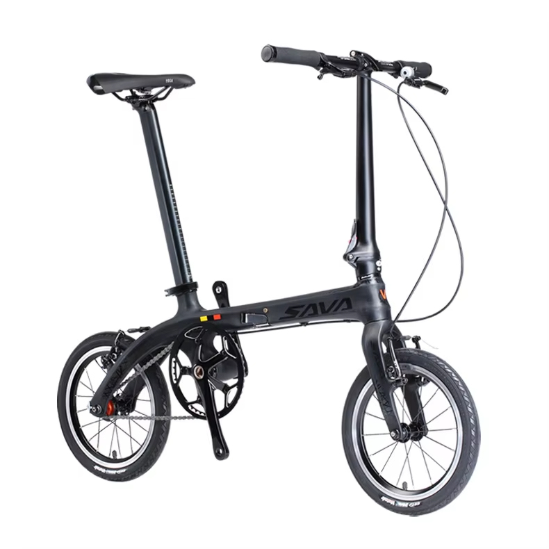SAVA Z1 20 Inch Carbon Fiber Frame Folding Bicycle 9 Gears