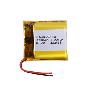OEM có thể sạc lại 3.7V 3.8V 330mAh bán trạng thái rắn licoo2 cathode 300 chu kỳ pin gói cho smartwatches 652223 602020 Pouch - Product Image 6