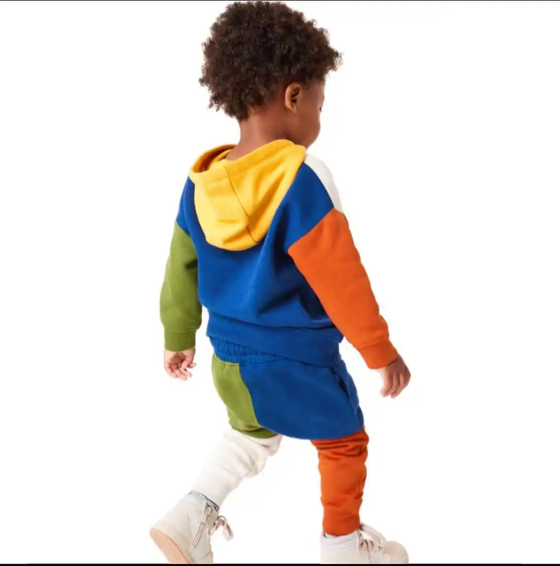 Green Horizon Kids Outfit Set Color Block Private Label Baby Boys Sets Clothes Kids Fall Clothing Kids Boy Clothes