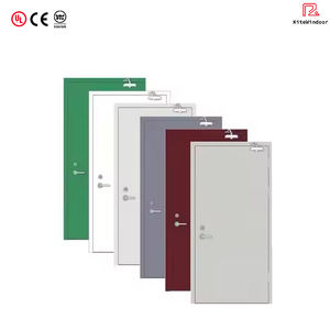 90 דקות דלת מתכת חלולה סטנדרטית דלתה מדורה אחת דלת אש חיצונית עם לחץ פאניקה - Product Image 3