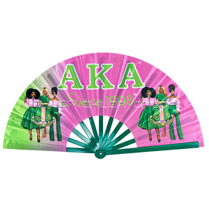 New Arrival Tùy Chỉnh In Ấn Trang Trí Tre Tay Người Hâm Mộ 13 Inch UV Glow Lớn Clack Gấp <span class=keywords><strong>Fan</strong></span> Đối Với Rave - Product Image 3