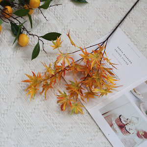 Simulation Maple Leaf Green Plant Branches <b>Leaves</b> Wedding Photography Props Home <b>Decoration</b> Chicken Claw <b>Leaves</b> Landscape - Product Image 3