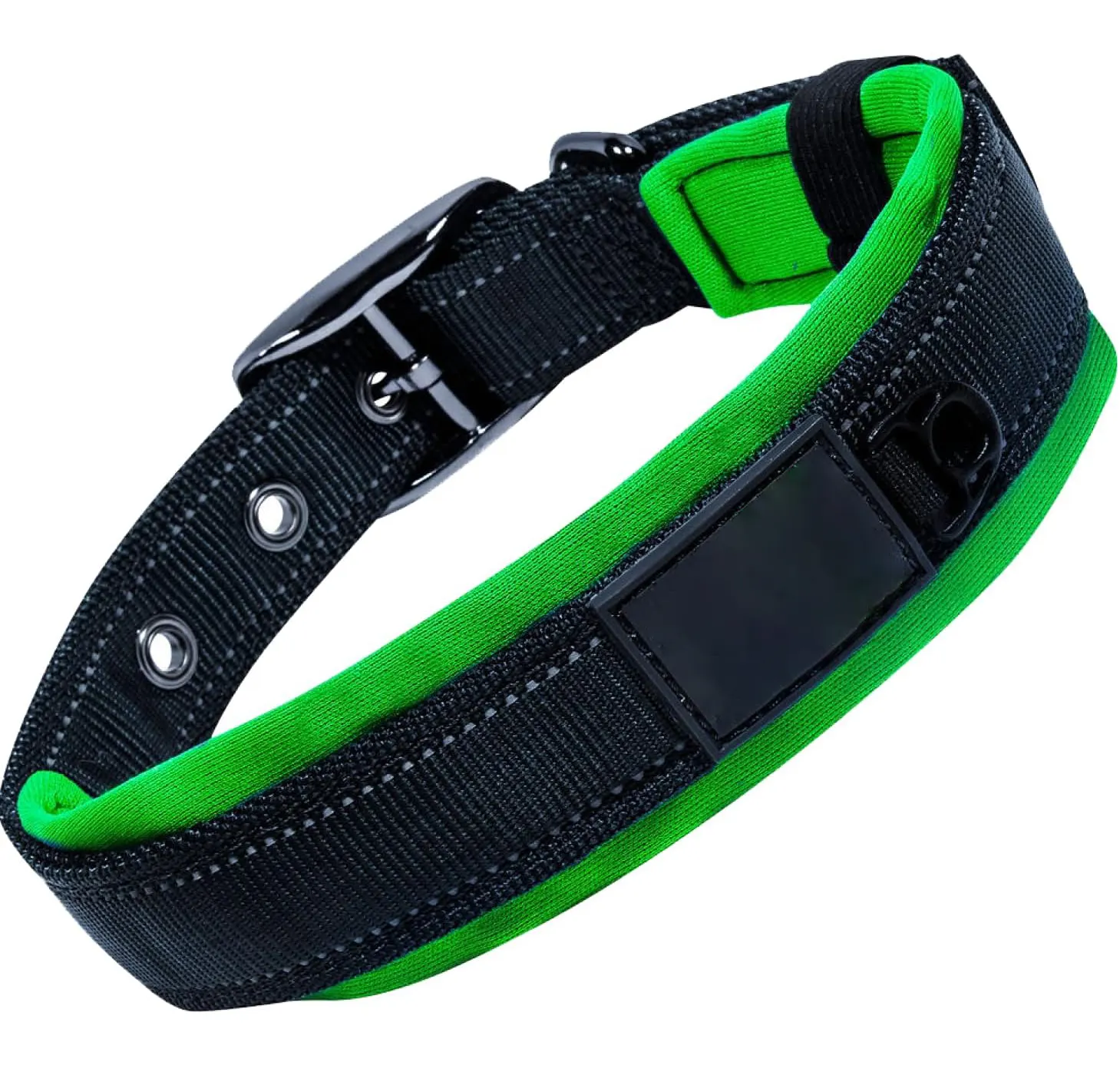 NiBao Customized Comfort Soft Neoprene Padded Heavy Duty Adjustable Reflective Pet Collar