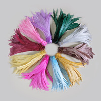 En gros En Vrac Coloré Coq Selle Cou Hackle Plume Cordée pour Carnaval Vêtement Pyjamas Manteau Vêtements Décoration