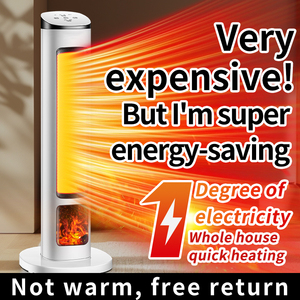 Im lặng nhà/văn phòng điện nóng tiết kiệm năng lượng Graphene 3D Ngọn Lửa hiệu ứng 3S nhanh chóng 2-Dial điều khiển Tip-over freestanding PTC - Product Image 3