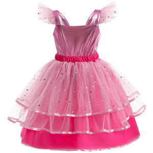 Princesse Costume Filles Robe Rose Enfants Fantaisie Robes Livre Semaine Costumes - Product Image 2