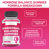 Julong OEM/ODM/OBM Gummies PMS Marque Privée Sans Sucre Vegan Équilibre Hormonal Gummies PMS pour Femmes