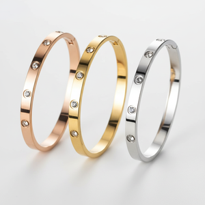 Jessy Jewelry 2026 Fashion Luxury High Quality French Style <strong>Bracelet</strong> <strong>LOVE</strong> Screw Motif Open Cuff Bangle <strong>Cartierred</strong> <strong>Bracelet</strong> - Product Image 6