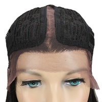 Perruque synthétique à lacet, perruques synthétiques, marque privée, tresse courte, fibre pixie, pas cher, fabrication entièrement mécanique, cheveux crépus, dentelle pour femmes