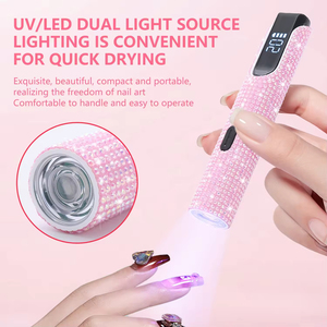 Lámpara de Uñas Portátil Recargable de 3W con Diodos LED de Secado Rápido y Pantalla LCD - Product Image 5