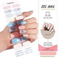Huizi Bandes de gel semi-durcies coréennes très populaires, longue durée, saines, pour ongles, à la lumière UV