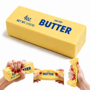 Brinquedo Antiestresse de Manteiga Macia de Subida Lenta, Novo Bastão de Manteiga Realista para Apertar, Fidget de Espuma PU Macia para Alívio Sensorial da Ansiedade - Product Image 1