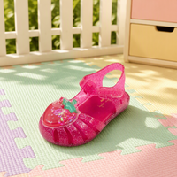 2026 Nieuwe Aanwinst Fruitprint Kinderen PVC Jelly Sandalen Groothandel Roze Glitter Kinderen Romeinse Sandalen Ademend Schoeisel