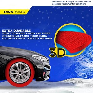 Chaussette antidérapante en polyester <span class=keywords><strong>pour</strong></span> <span class=keywords><strong>pneus</strong></span> d'hiver <span class=keywords><strong>pour</strong></span> la neige et la sécurité des voitures sur route sur glace - Product Image 3