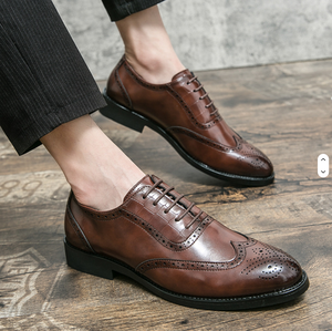 Zapatos Negros con Punta en Pico y Cordones, Parte Superior de Tejido, Suela de Goma Antideslizante, Entresuela de EVA para Todas las Temporadas - Product Image 5