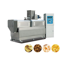 Extrudeuse de nourriture de mini maïs soufflé croustillant de riz de pommes de terre de riz croustillant automatique Machines de remplissage de chips Machine de casse-croûte de bouffées de maïs