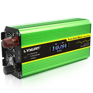 Lvyuan Solar Inverter 2000w 4000w Pure Sine Wave Inverter 12v 24v DC To 110v 220v Inverters Used For RV