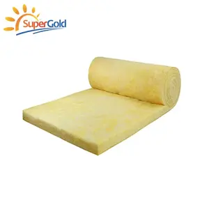 SuperGold tecnologia centrifuga lana di vetro feltro R1.4 fibra di vetro coperta di lana 24kg/m3 50mm