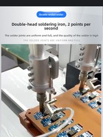 Robot de Soldadura Manual de Alta Velocidad de 3 Ejes para PCB con Motor Servo y Rodamiento para Soldadura de Estaño y Lámpara de Desinfección
