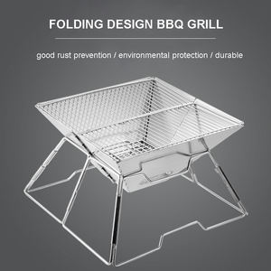Barbecue miniature d'extérieur personnalisé, four à charbon de bois portable pliable pour le camping - Product Image 6