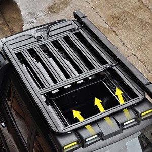 Equipment Aluminum Side <b>Ladder</b> High-Strength Luggage Roof Rack Platform for Jetour T1 Accessories - Product Image 2