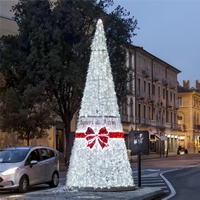 Sapin de Noël commercial, nouveau style, décoration lumineuse géante, sapin de Noël LED à changement de couleur RGB pour l'intérieur et l'extérieur