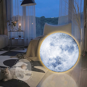 Lampada da Parete Moderna con Dipinti di Pietra Arenaria Lunare, Luce LED, Arte Minimalista da Parete, Decorazione Nordica per Casa, <span class=keywords><strong>Poster</strong></span> per Soggiorno e <span class=keywords><strong>Camera</strong></span> da <span class=keywords><strong>Letto</strong></span> - Product Image 6